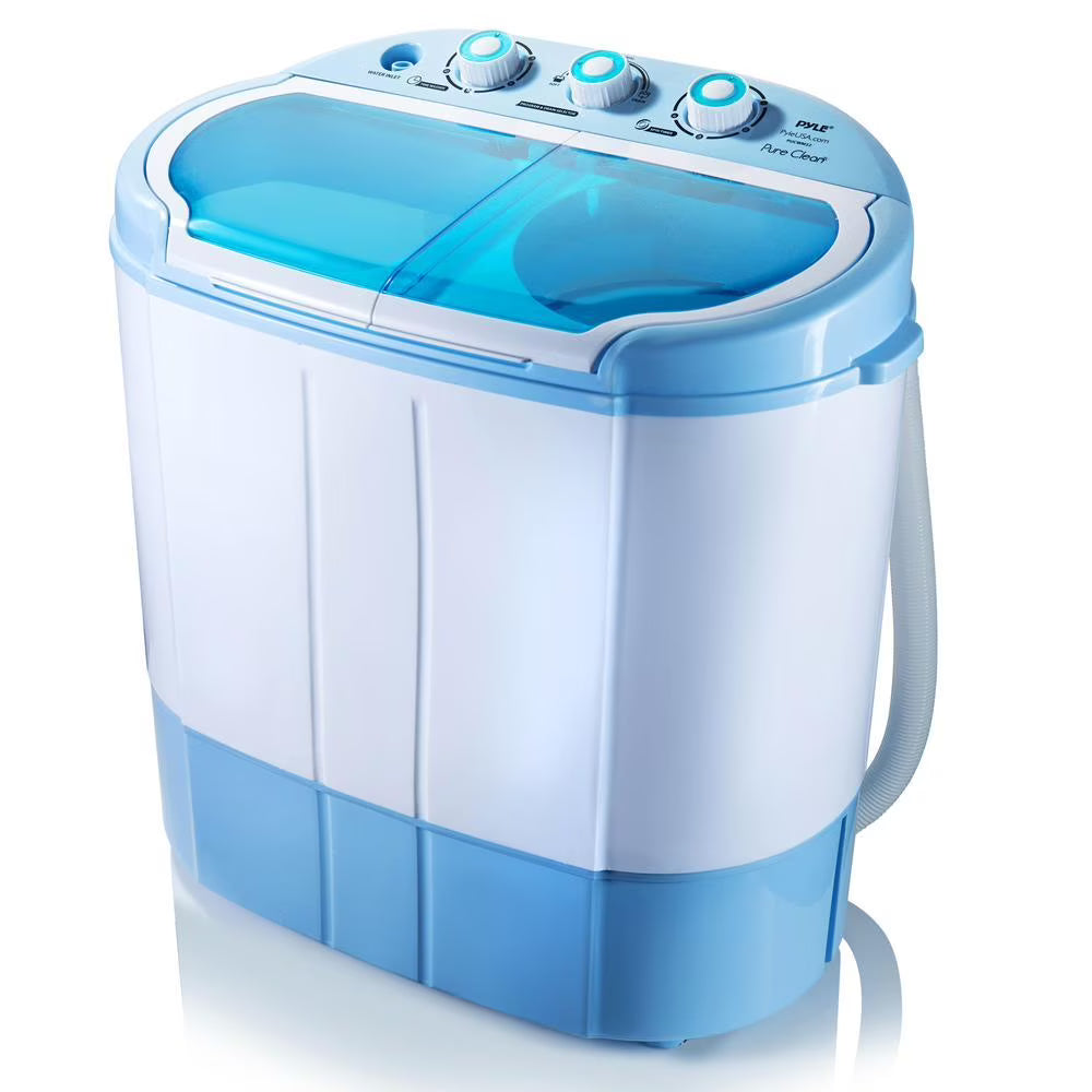 Pyle 2-in-1 Portable Compact Top Load Washing Machine with Spin Dryer