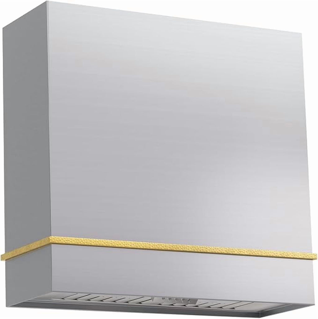 Akicon Range Hood 36 Inch, Ultra Quite Stainless Steel Kitchen Hood, Wall Mount Square Vent Hood with LED Light and Dishwasher-Safe Filters, Hood Vents for Kitchen, 3 Speeds, 600 CFM (AK-HS36HB-SWG)