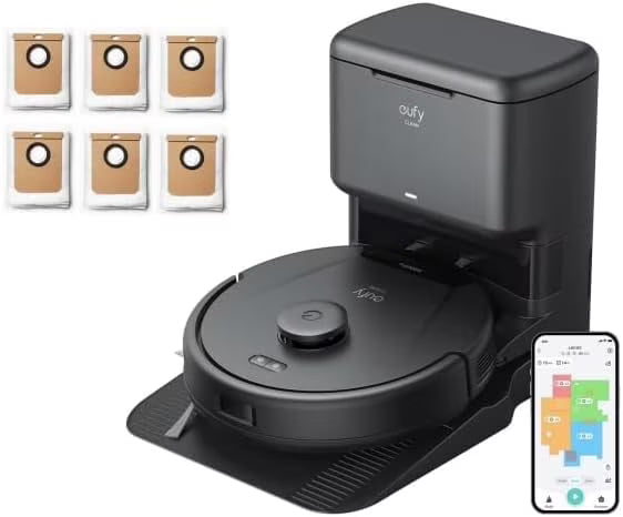 eufy L60 Robot Vacuum with Self Empty Station and 6?? Dust Bags