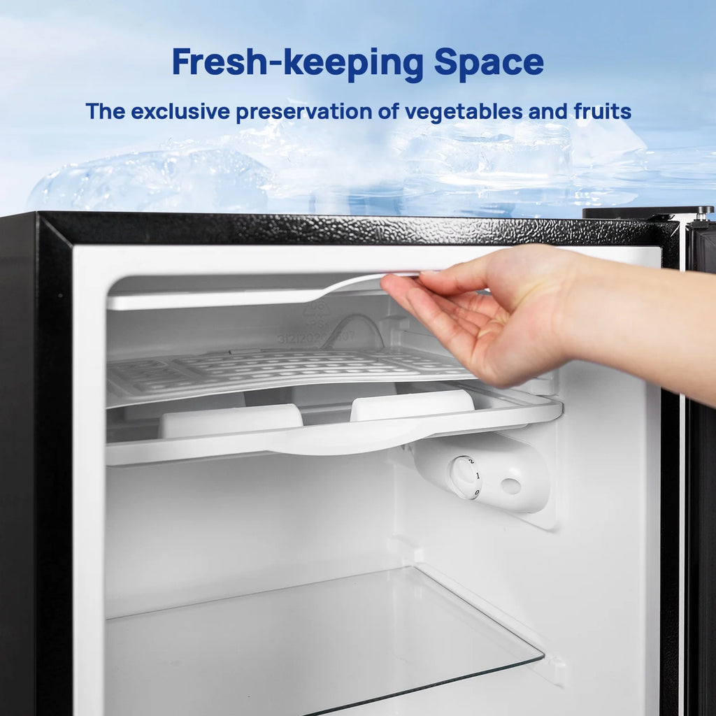 Smad 3.2 Cu ft Compact Refrigerator 115V Quiet Fridge Fresh Food Energy Saving Home Office Bedroom