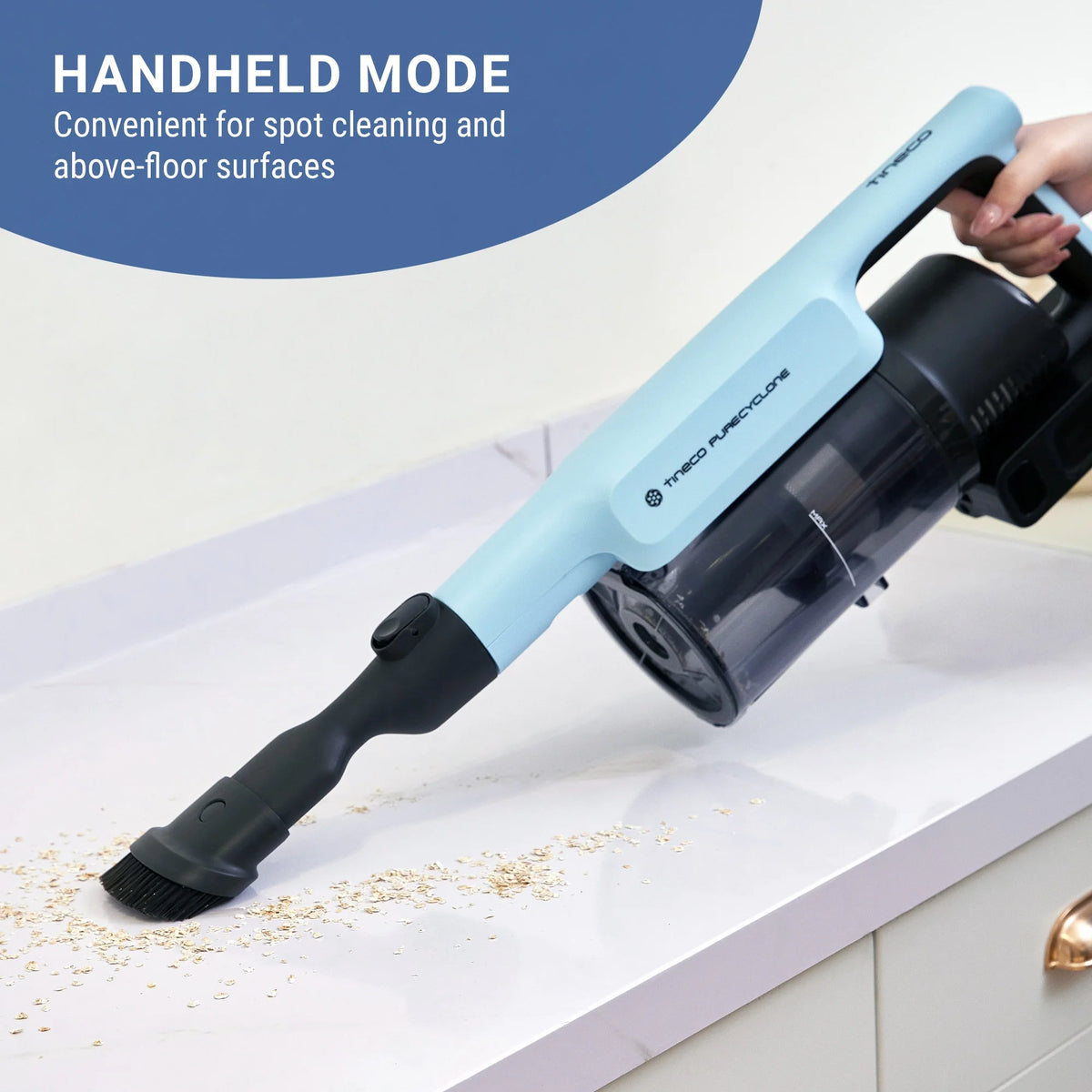 Tineco GO PET Cordless Vacuum with ZeroTangle Brush, 60 min Runtime, 1L Dustbin (GO301)