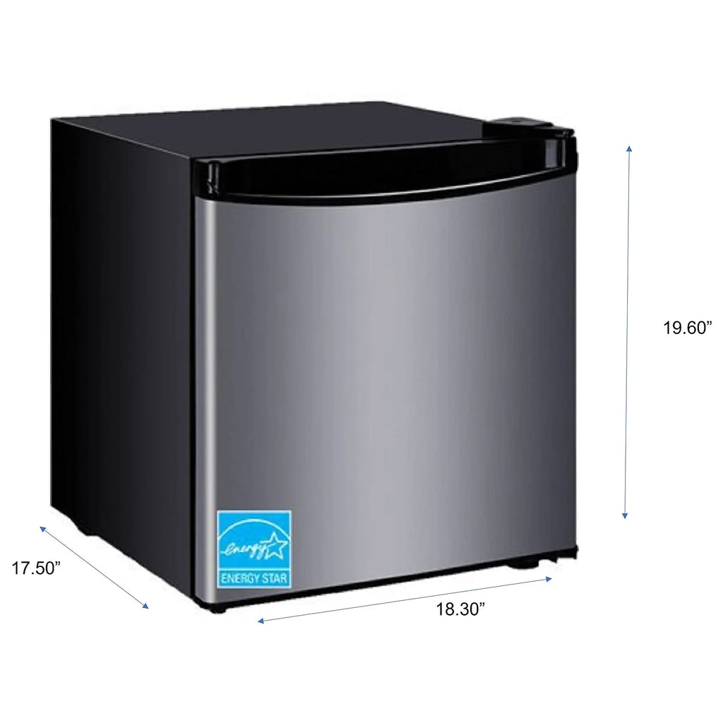 Premium Levella PRF166400XS 1.6 cu ft Mini Fridge in Silver