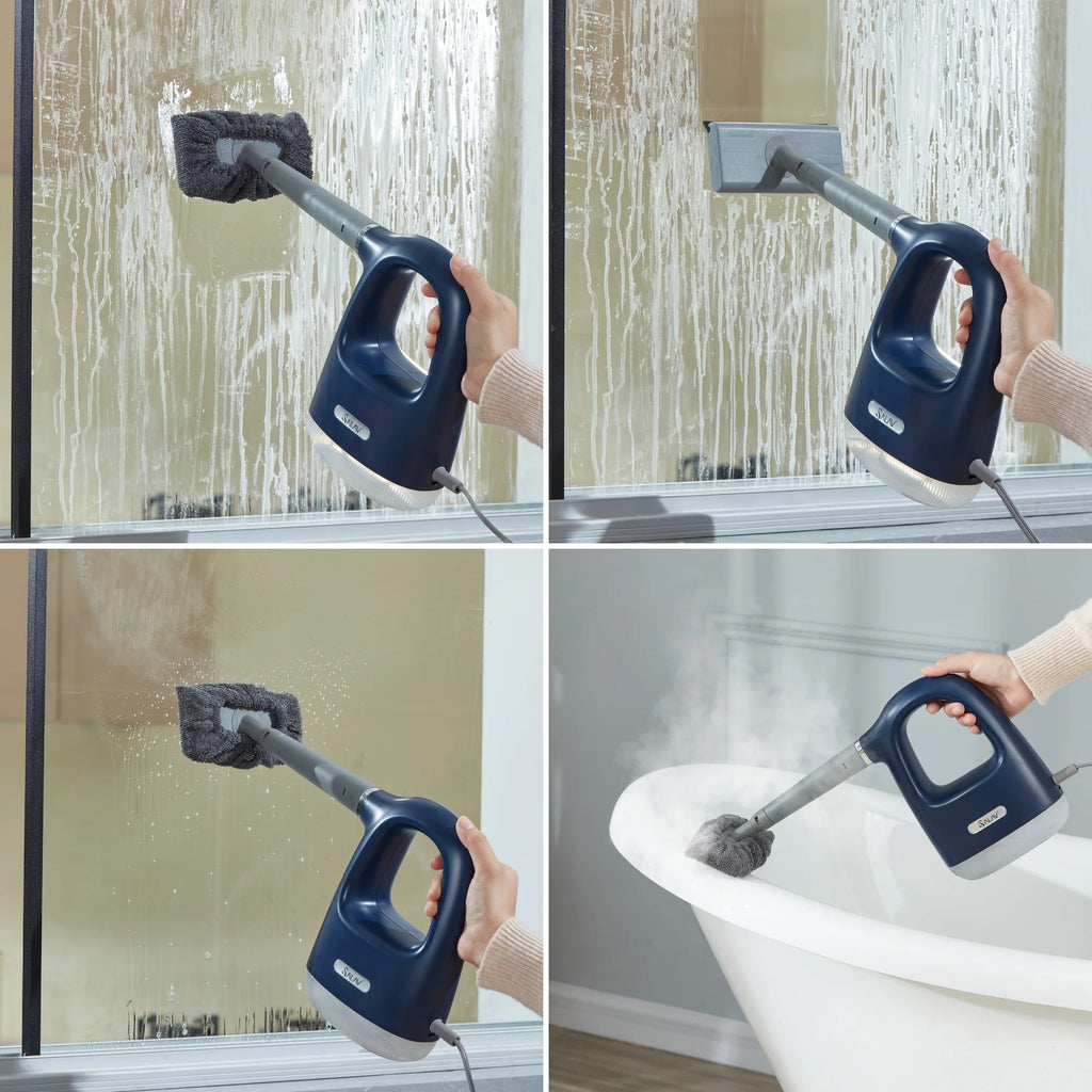 SALAV? CS-100 CleanSteam Compact Steam Cleaner, Navy