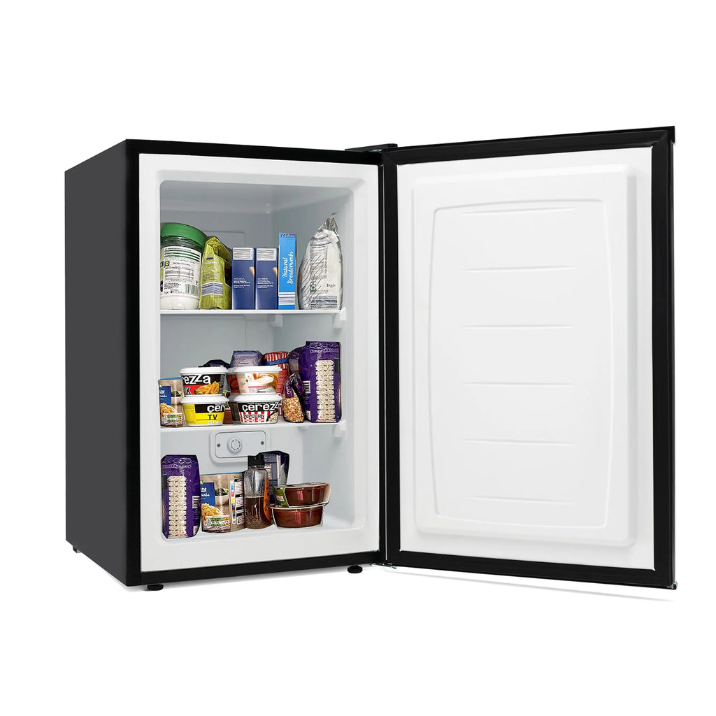 STAKOL 3 cu.ft. Compact Upright Freezer w/Single Stainless Steel Door Removable Shelves