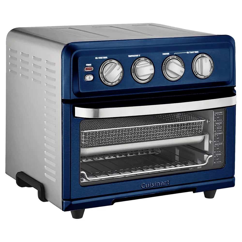 Cuisinart TOA-70NV AirFryer Toaster Oven with Grill, Navy Blue Bundle with 1 YR CPS Enhanced Protection Pack