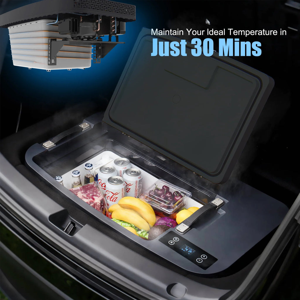 Chery Industrial Portable Car Refrigerator for Tesla Model Y, 35qt(33L) Car Freezer