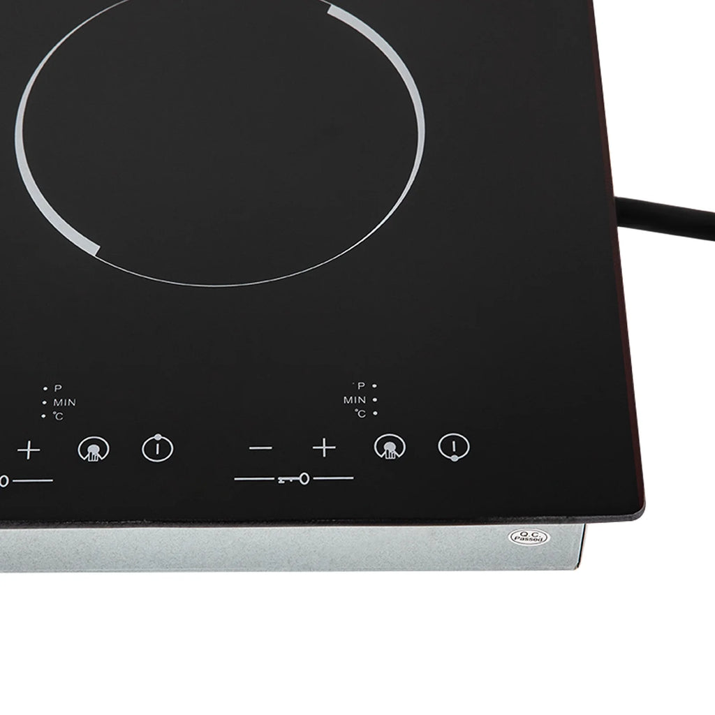 110V Electric Cooktop, Built-in Cooktop 3000W, Electric Stove Top with 4 Electric Burners, 9 Heating Level, Kid Safety Lock, Sensor Touch Control