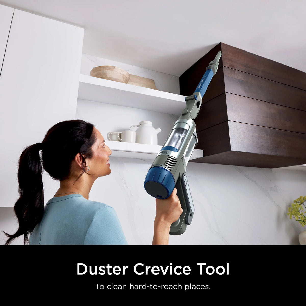 Shark PowerDetect Cordless Stick Vacuum, Multi-Surface, with DuoClean Detect Nozzle and MultiFLEX Wand, Up to 60 Mins Runtime, IP1250 Blue