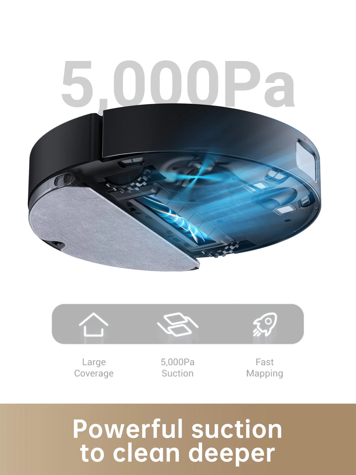 Dreame D10s Pro Robot Vacuum and Mop, Wi-Fi Compatible, Powerful Suction
