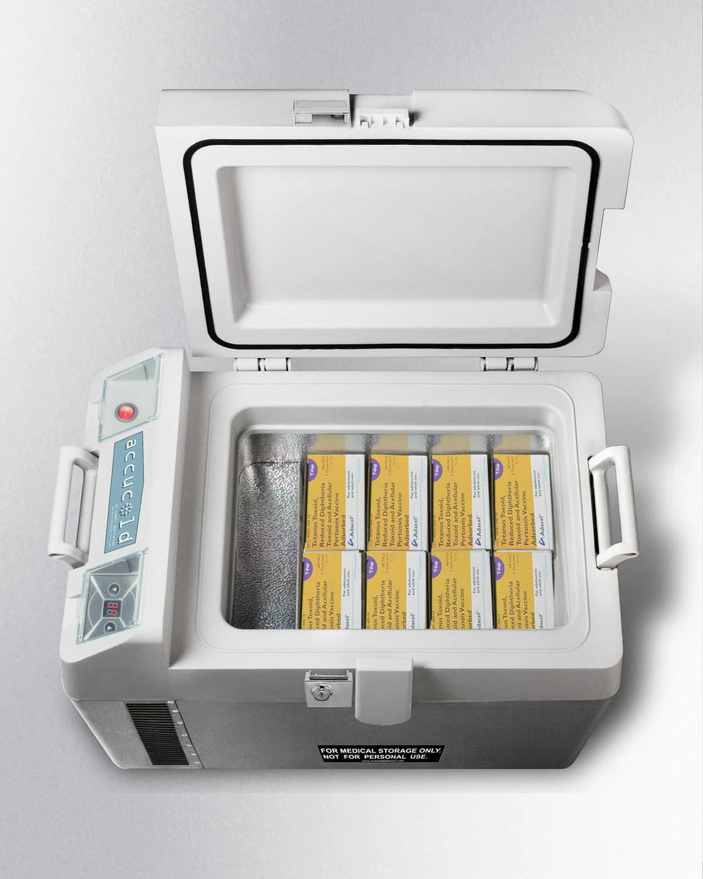 Portable Refrigerator/Freezer, Gray with Lock