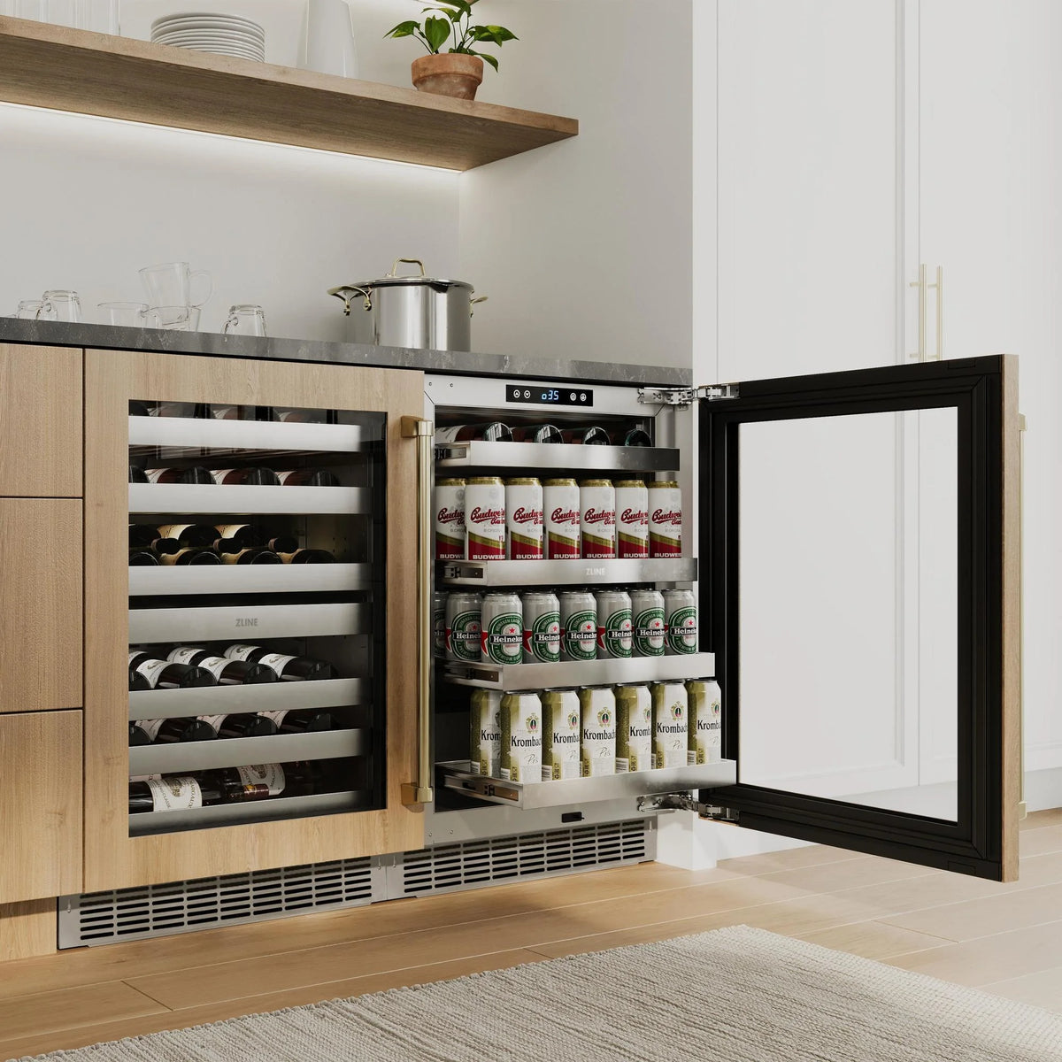 ZLINE Autograph Edition 48" 6.0 cu. ft. Dual Fuel Range with Gas Stove and Electric Oven in Stainless Steel with Champagne Bronze Accents (RAZ-48-CB)