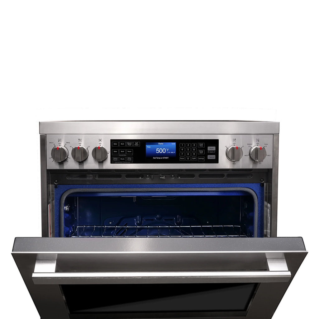 Cosmo COS-305AERC 30 in. Stainless Steel Electric Range with Convection Oven