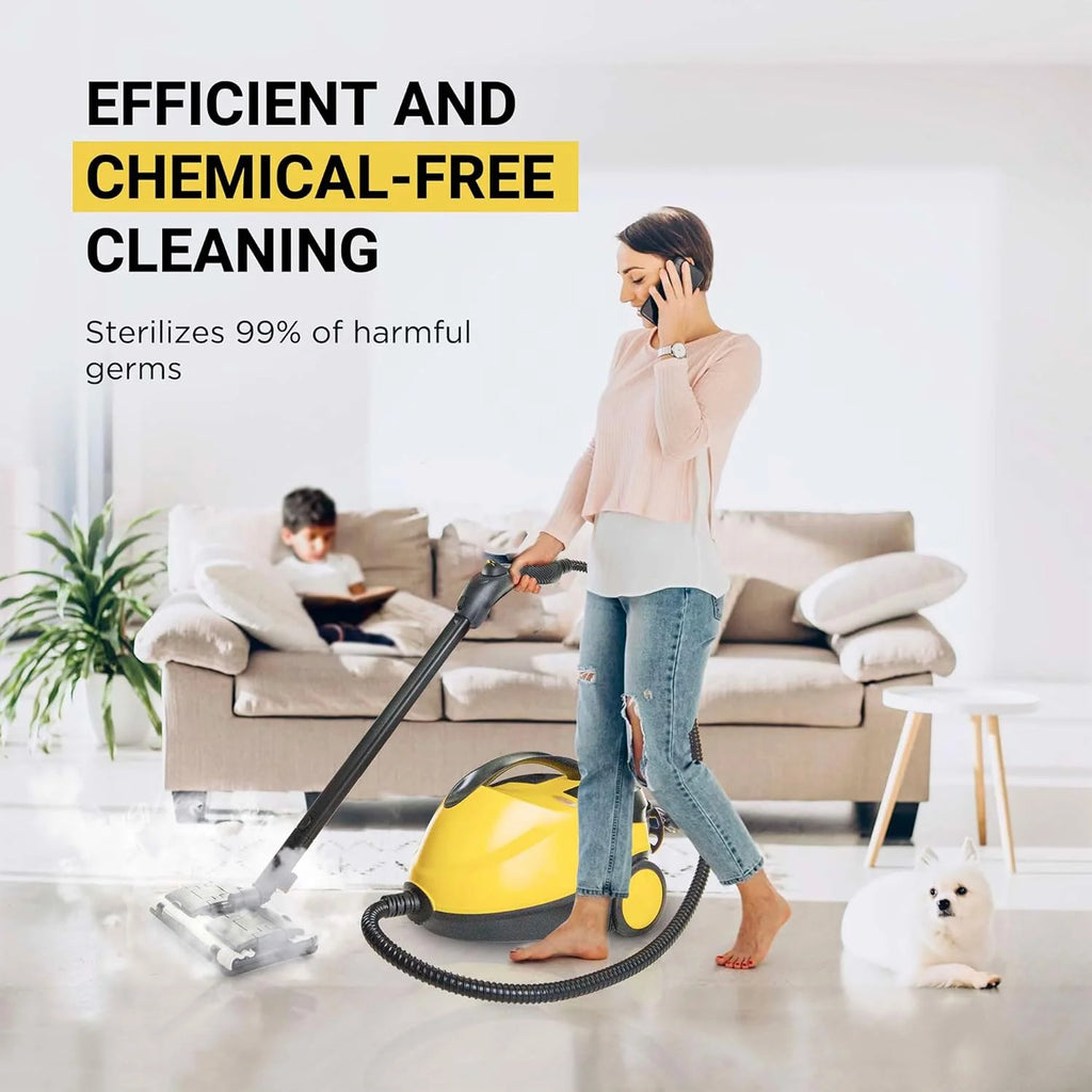 Comforday 1500W Multipurpose Steam Cleaner with 17 Piece Accessories, Household Steamer with 1.5L Tank