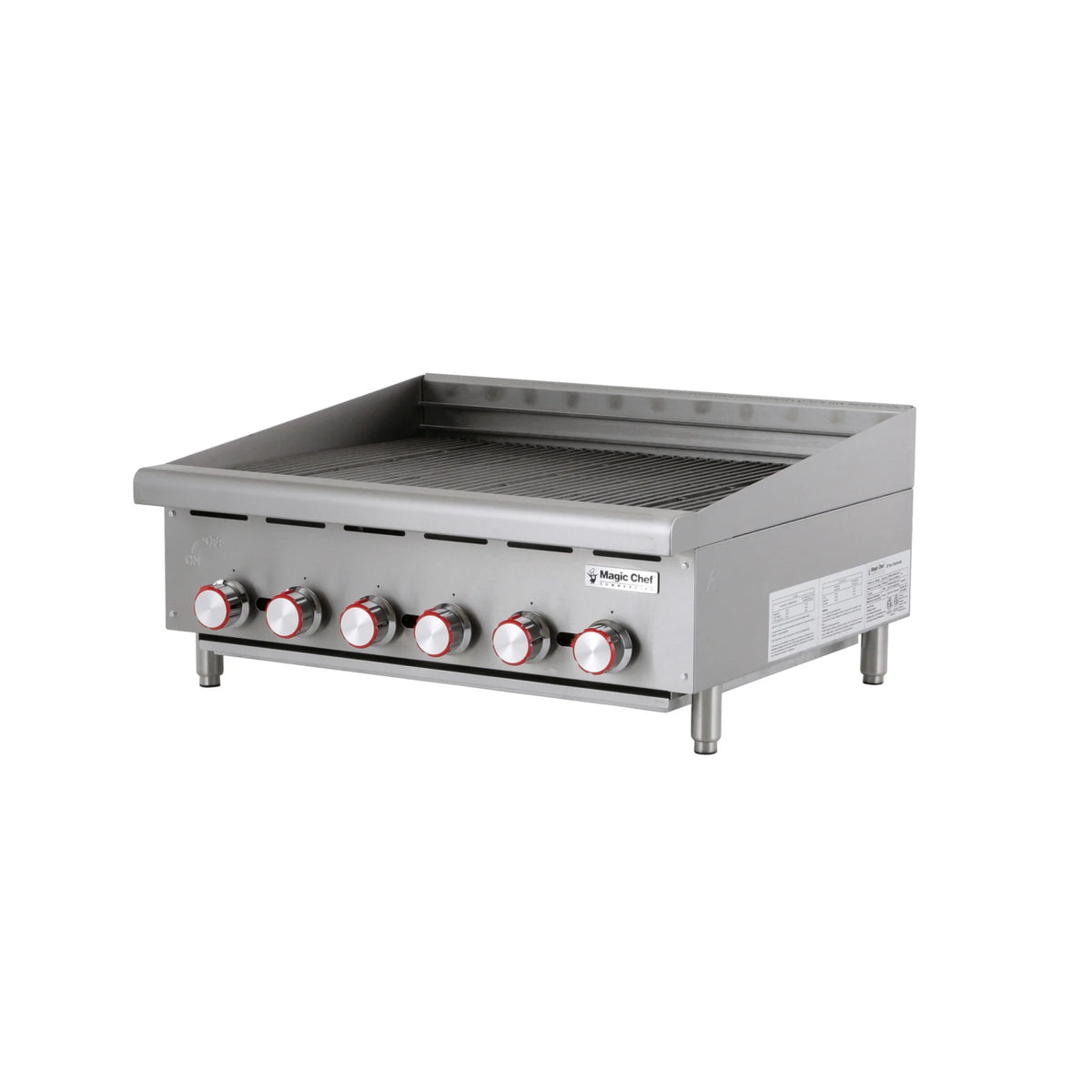 Magic Chef Commercial 36 in. Commercial Countertop Radiant Char Broiler in Stainless Steel