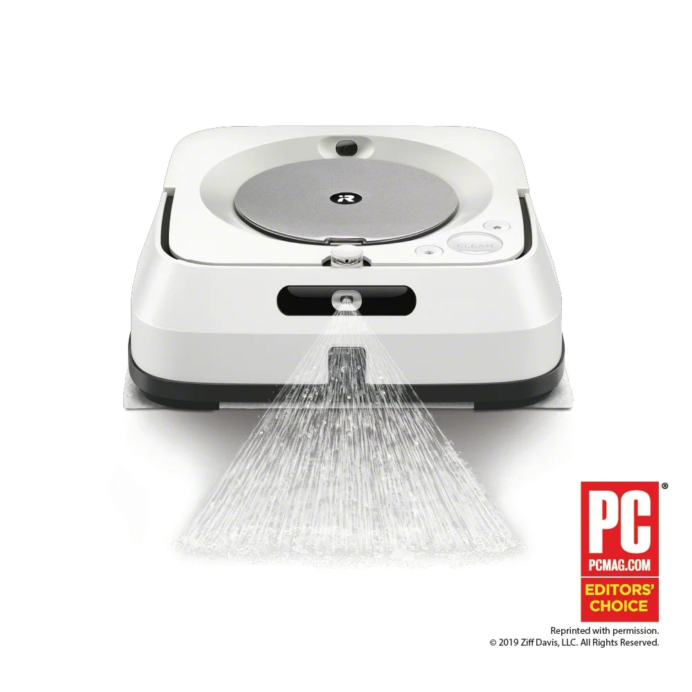 iRobot Braava Jet M6 (6110) Ultimate Robot Mop- Wi-Fi Connected, Precision Jet Spray, Smart Mapping, Works with Google Home, Ideal for Multiple Rooms, Recharges and Resumes