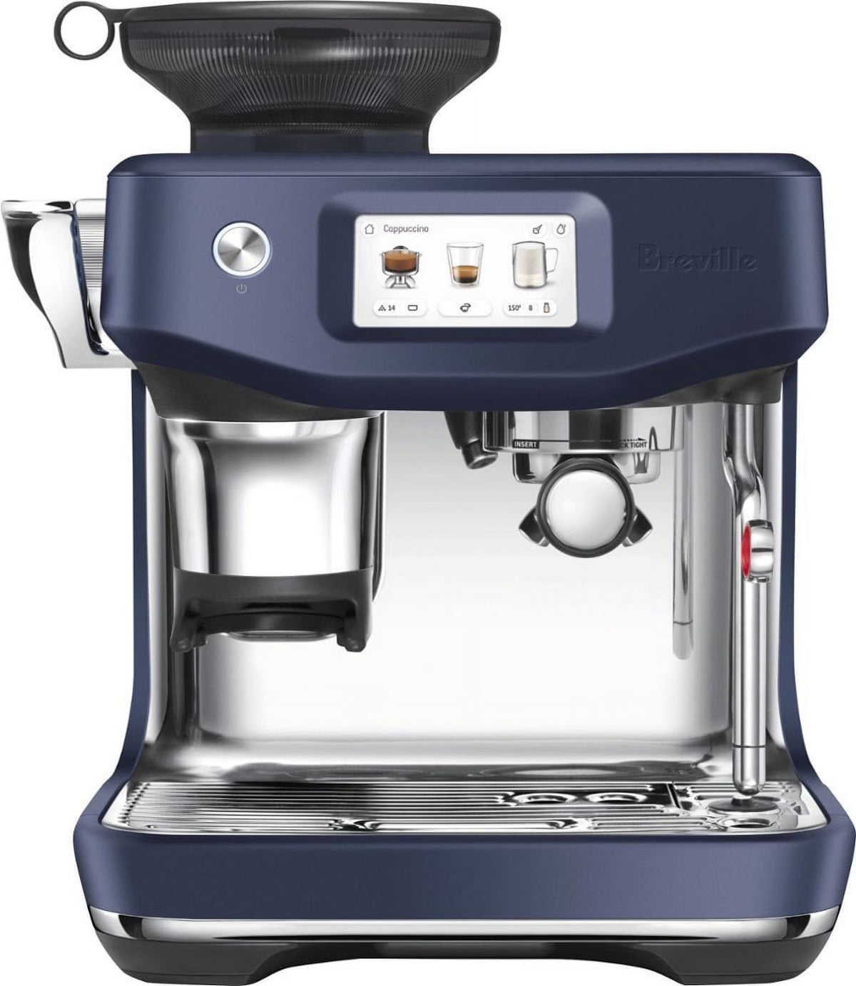 Breville Barista Touch Impress Espresso Machine with Grinder, Large - Damson Blue
