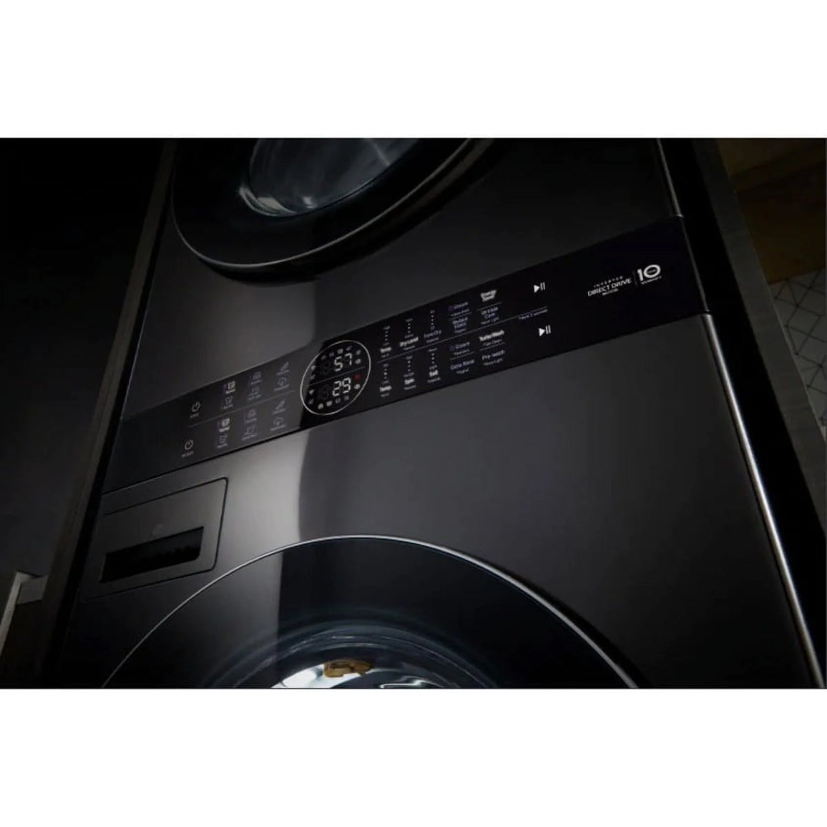 LG WKE100HVA 4.5/7.4 Cu. Ft. Smart Front Load WashTower - Graphite Steel