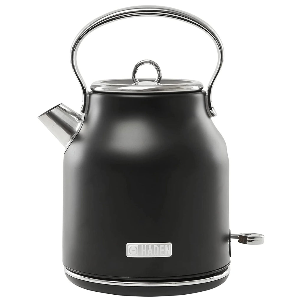 Haden Heritage 1.7 Liter Electric Kettle with 2 Slice Bread Toaster, White