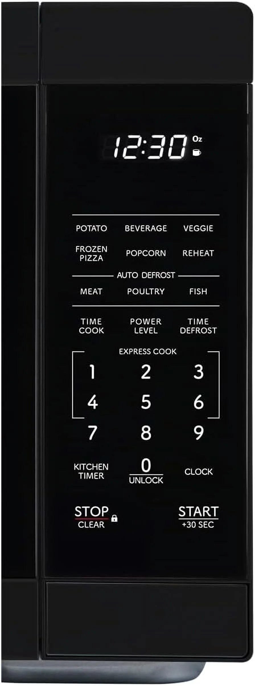 Countertop Microwave, 1000W, 1.1 cu ft, BLACK