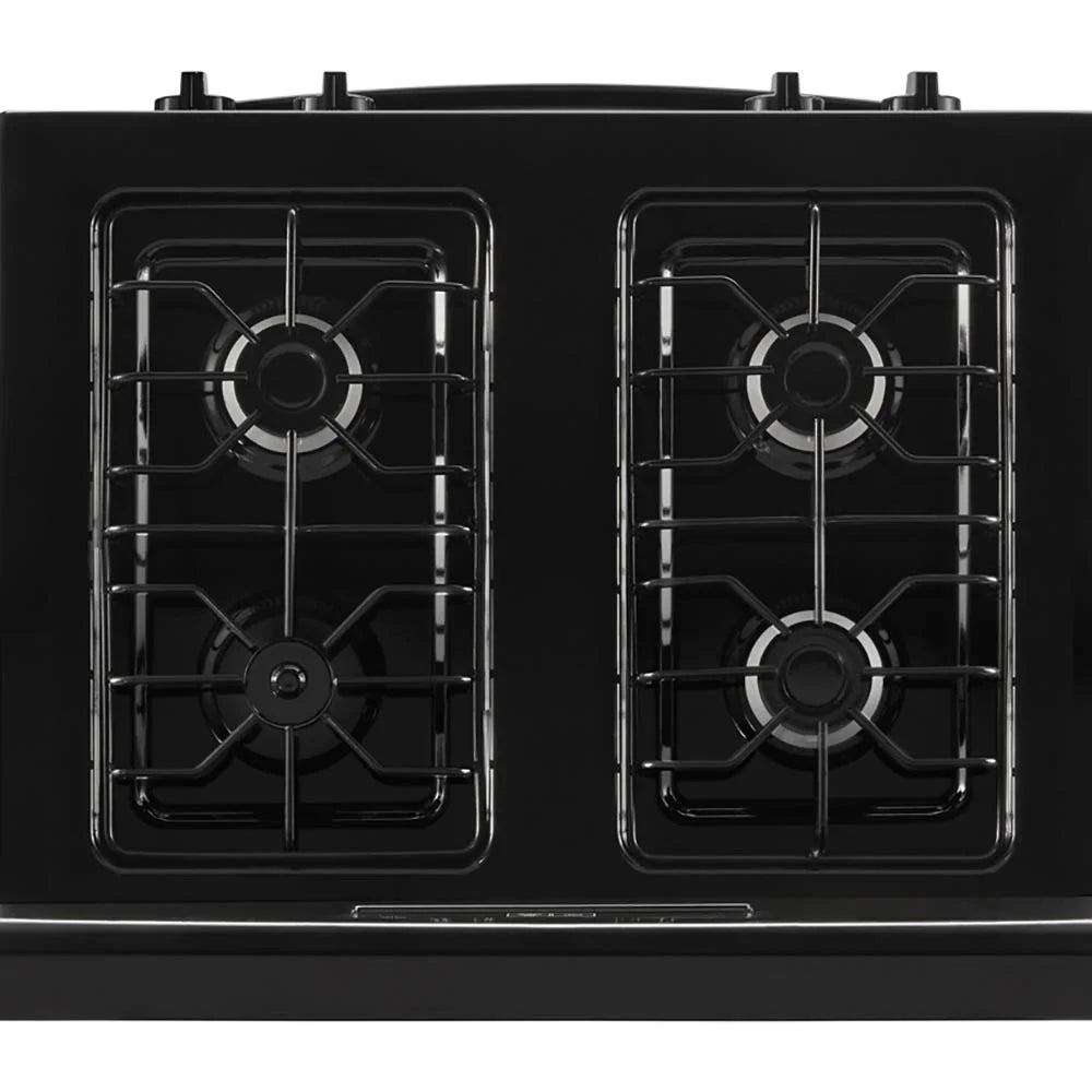 Amana? AGR6303MMB - Range Gas 30" 5.1 Cu. ft Oven with Bake Assist - Weight: 135 pounds- Depth: 27.2��- Height: 46.25��- Width: 29.08��