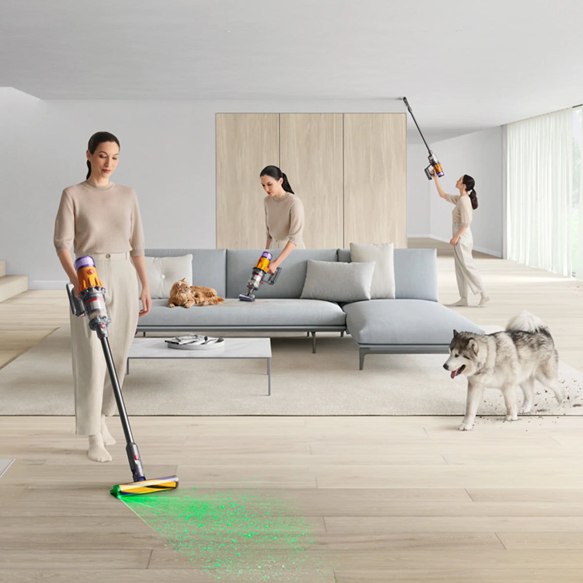Restored Premium Dyson V12 Detect Slim Cordless Vacuum Cleaner | Nickel (Refurbished)