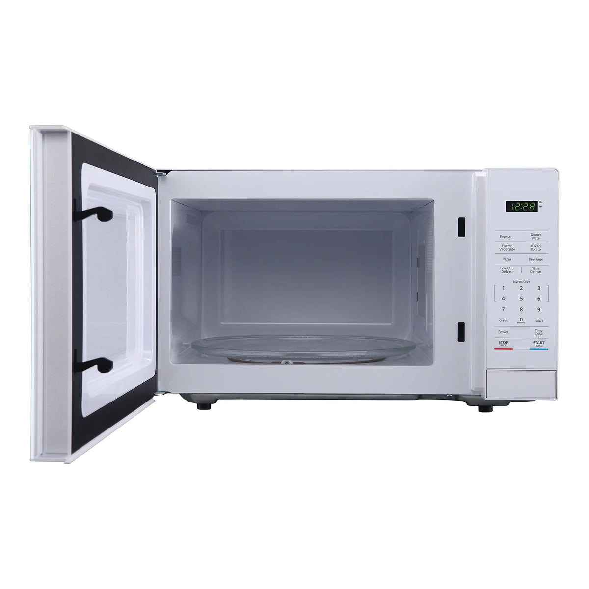 Magic Chef 1.6 Cu. ft. 1100W Countertop Microwave Oven with Push-Button Door in Black, New