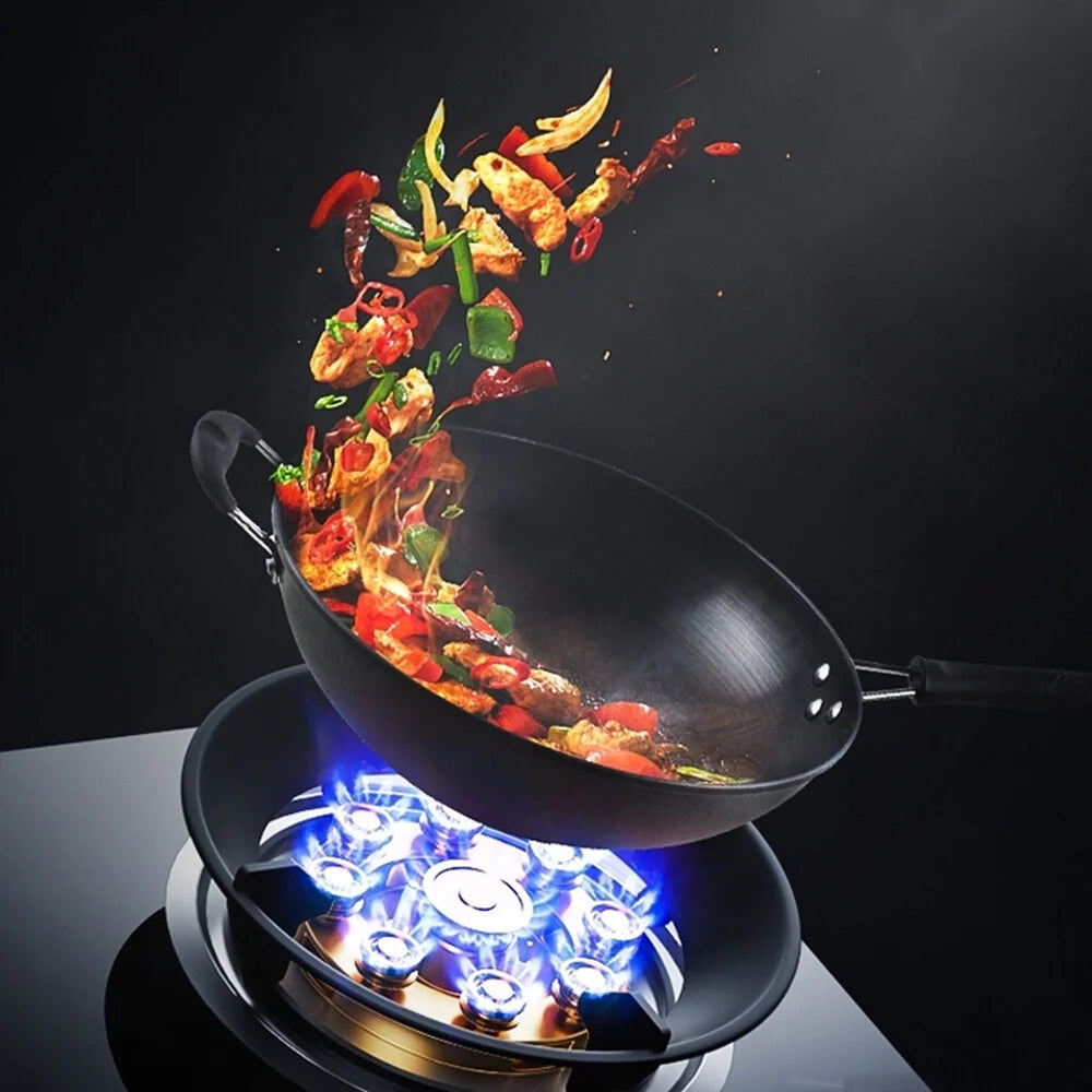 2-Burner Natural Gas Stove, Built-in Gas Cooktop Stove for Home Kitchen