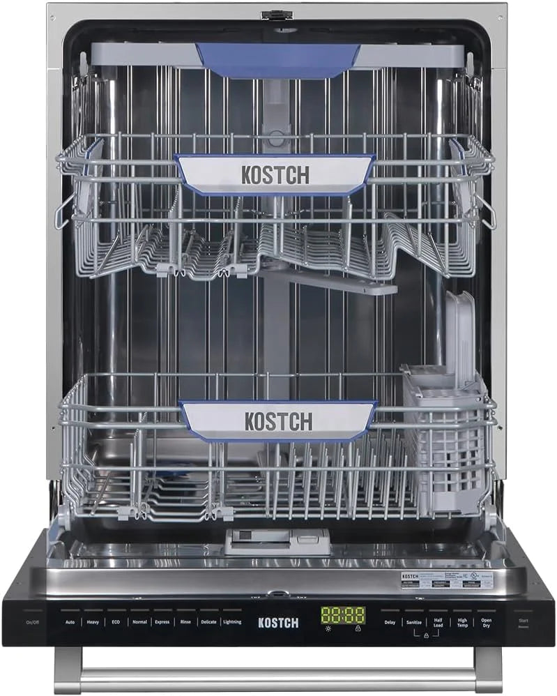 Large Capacity 24 inch Top Control Built-In Dishwasher with Third Rack �C ENERGY STAR Certified, 47-dBA Ultra-Quiet, Stainless Steel (Stainless Steel)