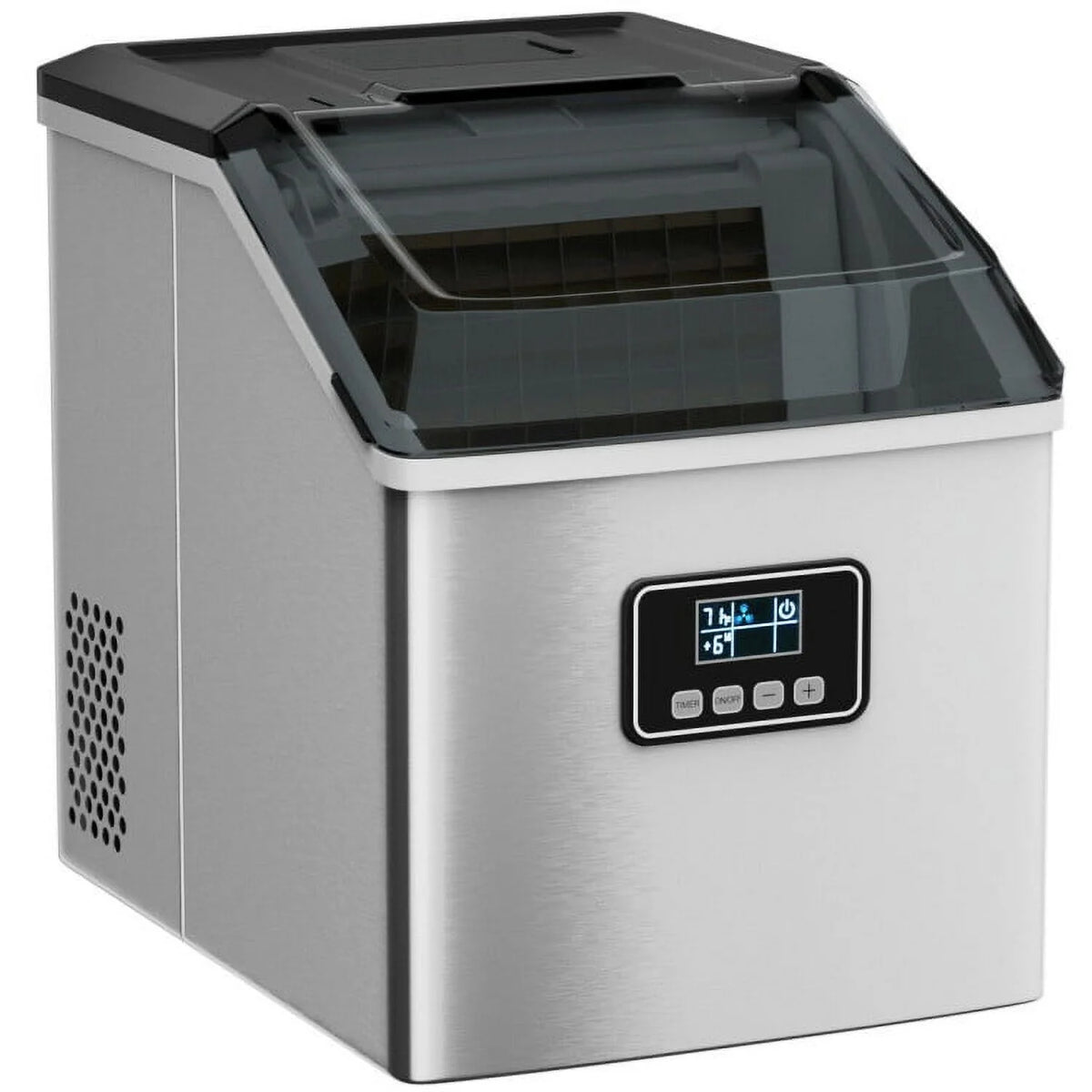 Kadyn Countertop Ice Maker, Ice Machine, Portable Ice Maker, 48 lbs Stainless Self-Clean Ice Maker with LCD Display