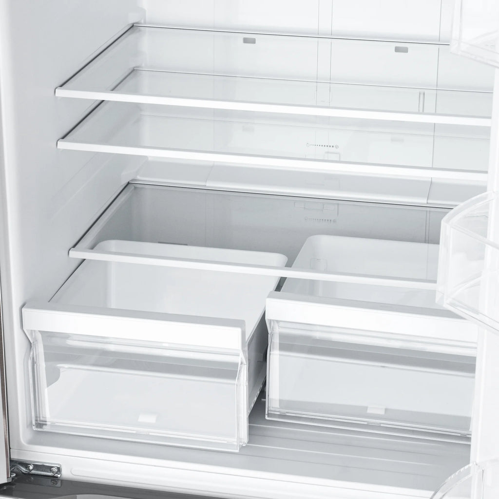 18.5 cu. ft. Stainless-Steel French Door Refrigerator in Silver, Auto Defrost, Energy Star, Digital Temperature Control