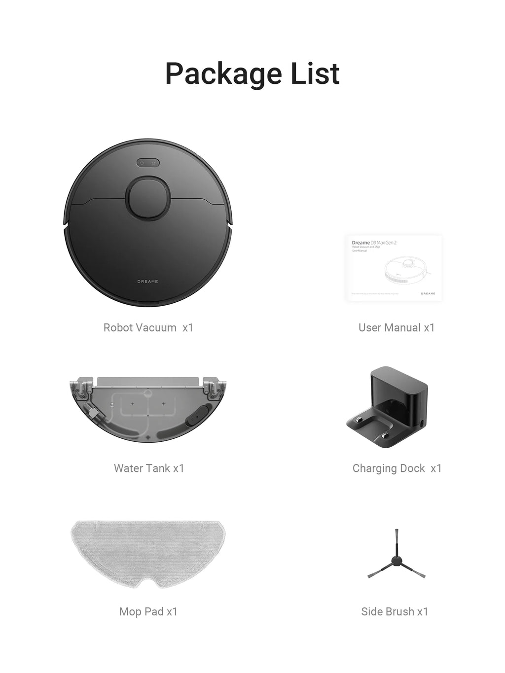 Dreame D10s Pro Robot Vacuum and Mop, Wi-Fi Compatible, Powerful Suction