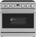 36 In. 6.0 Cu. Ft. Gas Freestanding Range with 6 Sealed Burners Gas Cooktop, Cast Iron Grates and Primary Convection Oven In Stainless Steel