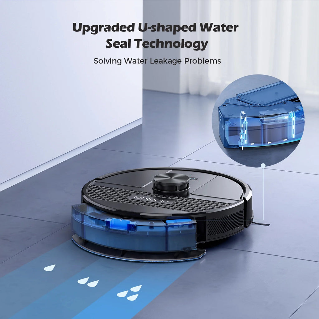Robot Vacuum Cleaner and Mop Powerful 4000Pa Under 55 dB Robotic Vacuum Sweeper Perfect for Pet Hair Carpets Hard Floor,Model SL68