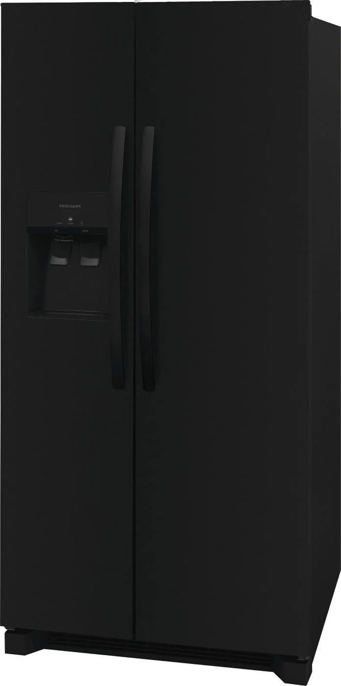 Frigidaire 22.3 Standard-Depth Side by Side Refrigerator, Black