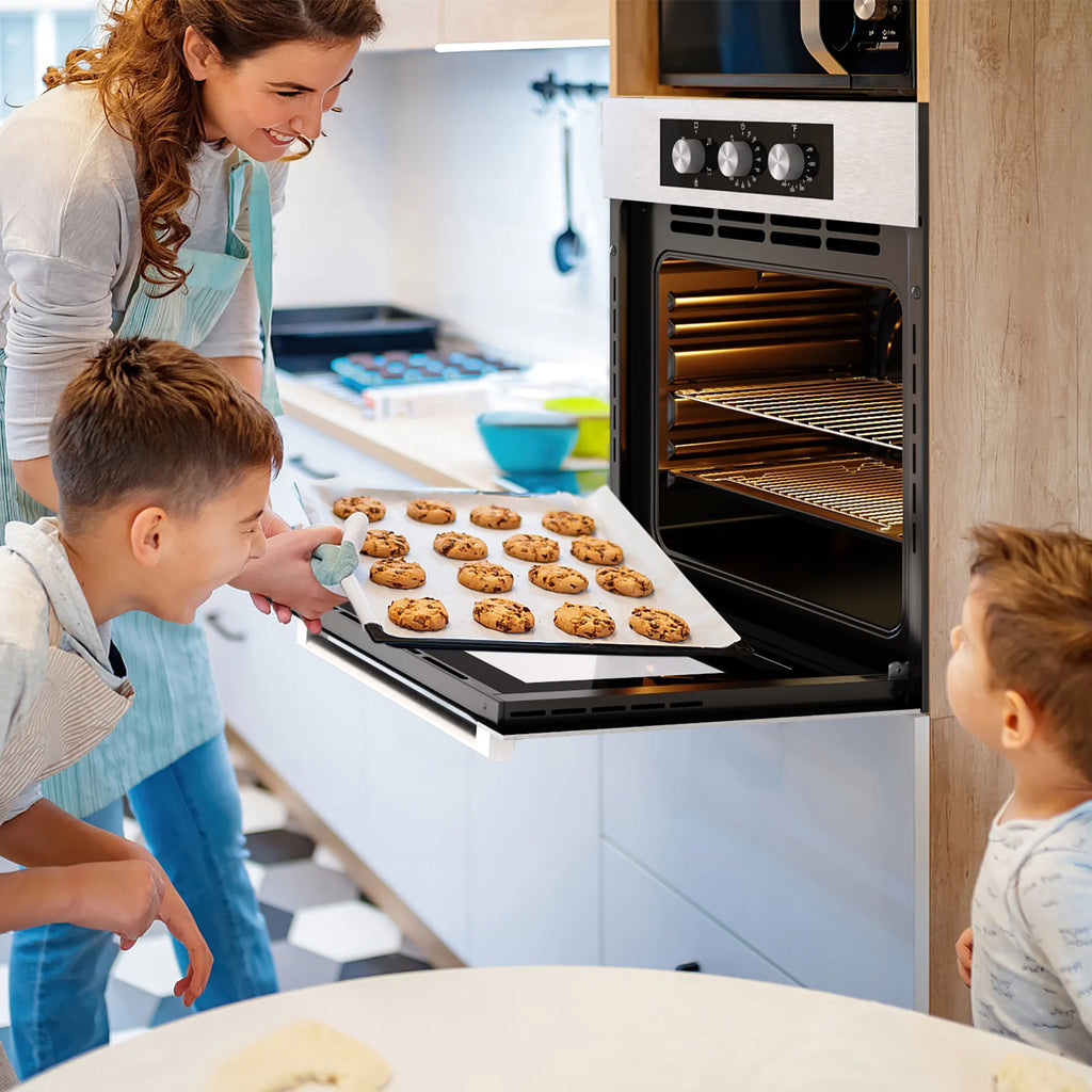 Costway 24'' Single Wall Oven 2.47Cu.ft Built-in Electric Oven 2300W w/ 5 Cooking Modes
