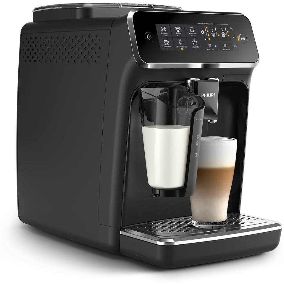 Restored Philips 3200 Lattego Fully Automatic Espresso Machine, Black | LatteGo | 5 Beverages | EP3241/54 | (Refurbished)