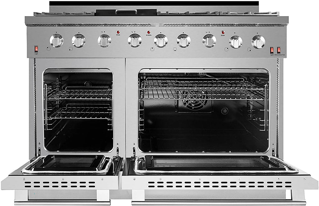 NXR 48'' Stainless Steel Professional Free-standing Gas Range with Griddle, 7.2 cu ft. Convection Oven SC4811