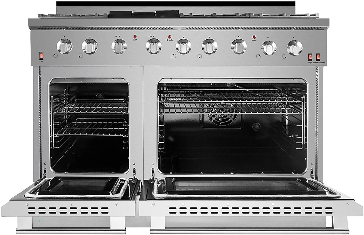 NXR 48'' Stainless Steel Professional Free-standing Gas Range with Griddle, 7.2 cu ft. Convection Oven SC4811
