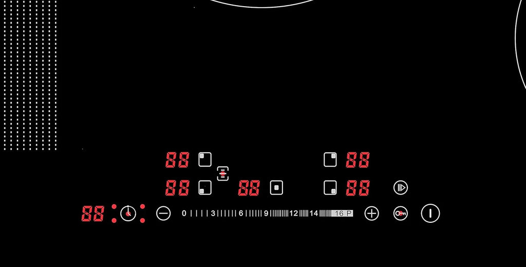 K&H SIGNATURE SERIES 5 Burner 31.5 Inch Built-in Induction Electric Stove Top Ceramic Cooktop Touch Control 240V 9200W IN30-9200FLX