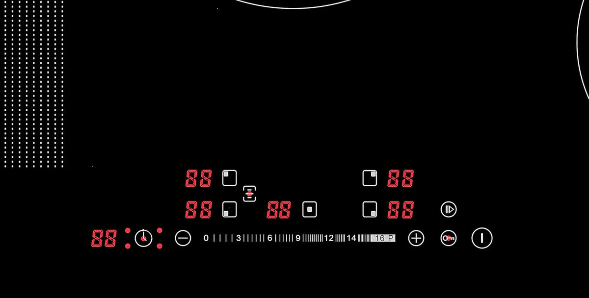K&H SIGNATURE SERIES 5 Burner 31.5 Inch Built-in Induction Electric Stove Top Ceramic Cooktop Touch Control 240V 9200W IN30-9200FLX