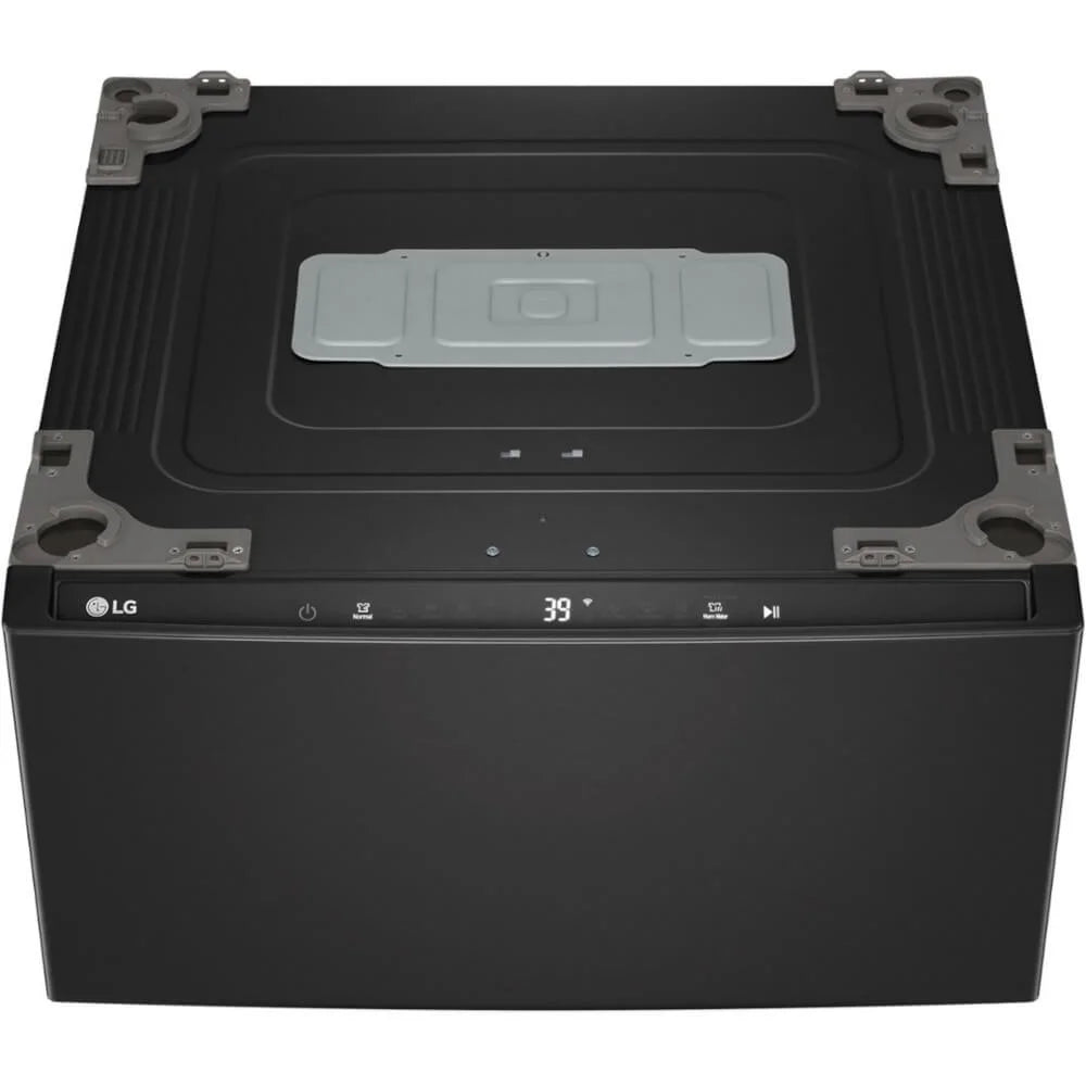 LG WD300CB 1.0 Cu. Ft. SideKick Black Steel Top Load HE Pedestal Washer