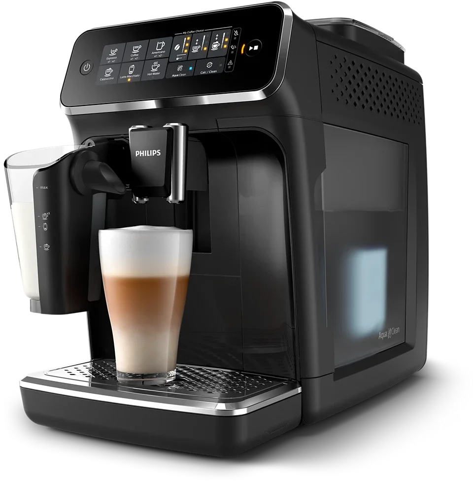 Restored Philips 3200 Lattego Fully Automatic Espresso Machine, Black | LatteGo | 5 Beverages | EP3241/54 | (Refurbished)
