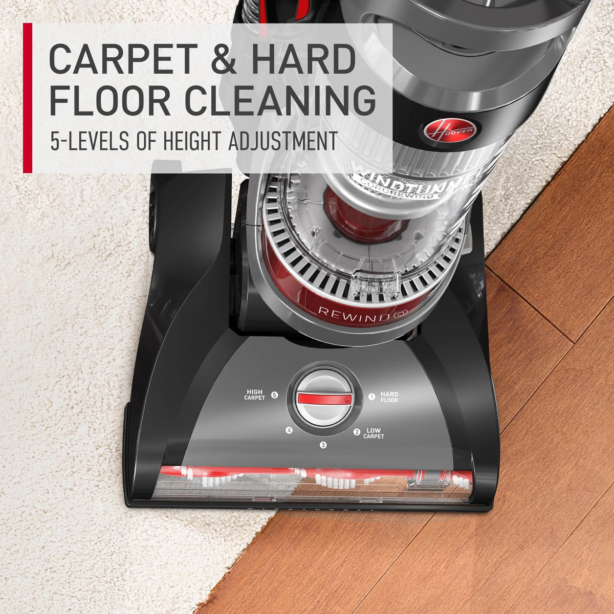 Pre-Owned Hoover WindTunnel Cord Rewind Pro Bagless Vacuum Cleaner