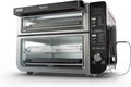 Restored Ninja DCT401 12-in-1 Double Oven with FlexDoor, FlavorSeal & Smart Finish, Rapid Top Convection, Air Fry Bottom , Bake, Roast, Toast, Stainless Steel (Refurbished)