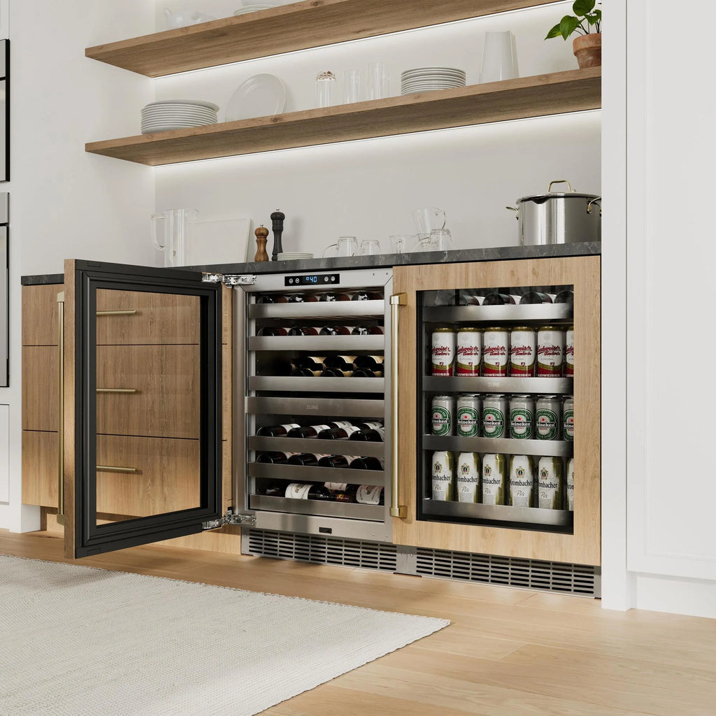 ZLINE Autograph Edition 48" 6.0 cu. ft. Dual Fuel Range with Gas Stove and Electric Oven in Stainless Steel with Champagne Bronze Accents (RAZ-48-CB)