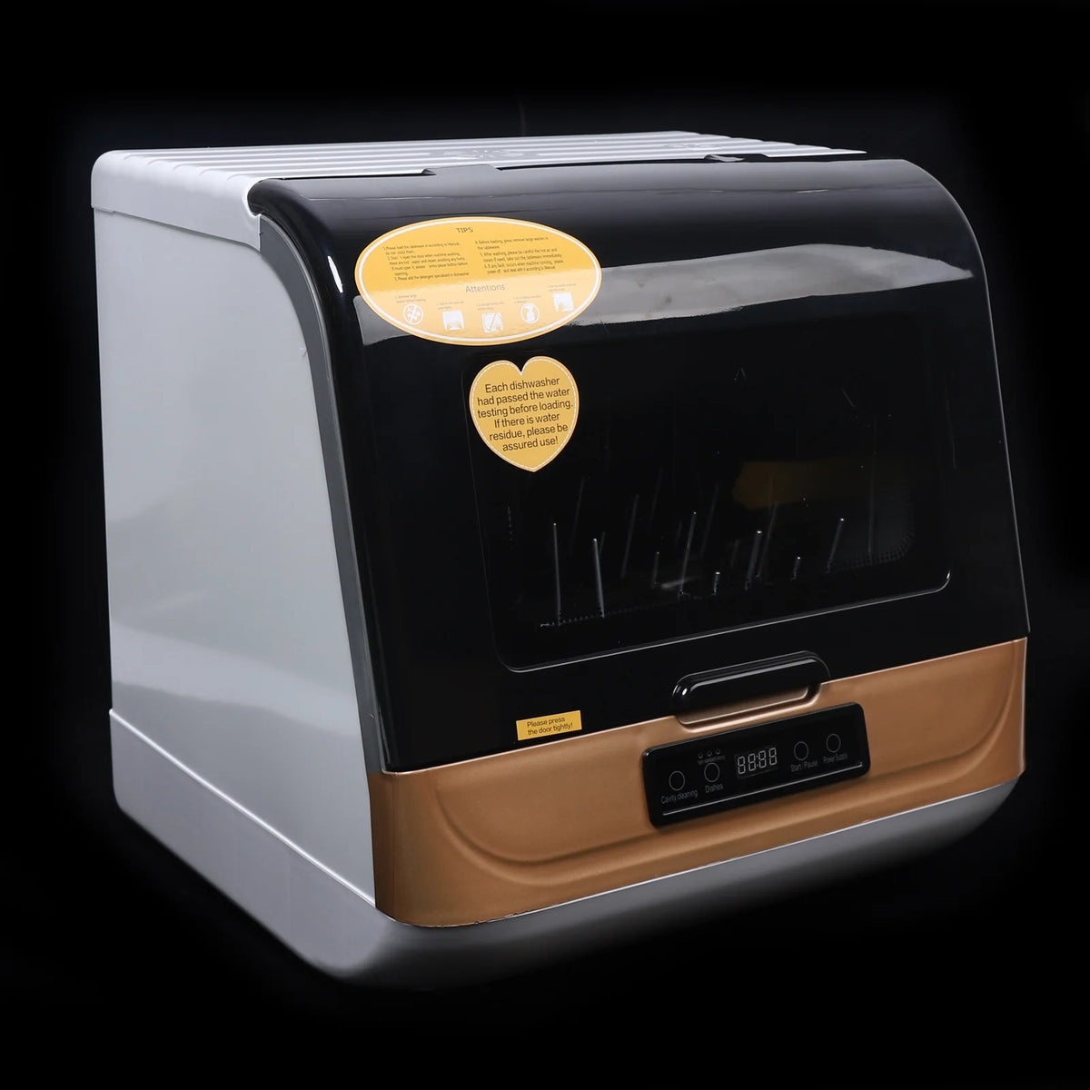 TOOL1SHOoo Portable Countertop Dishwasher with Large Capacity Air Dry Function 3 Washing Programs