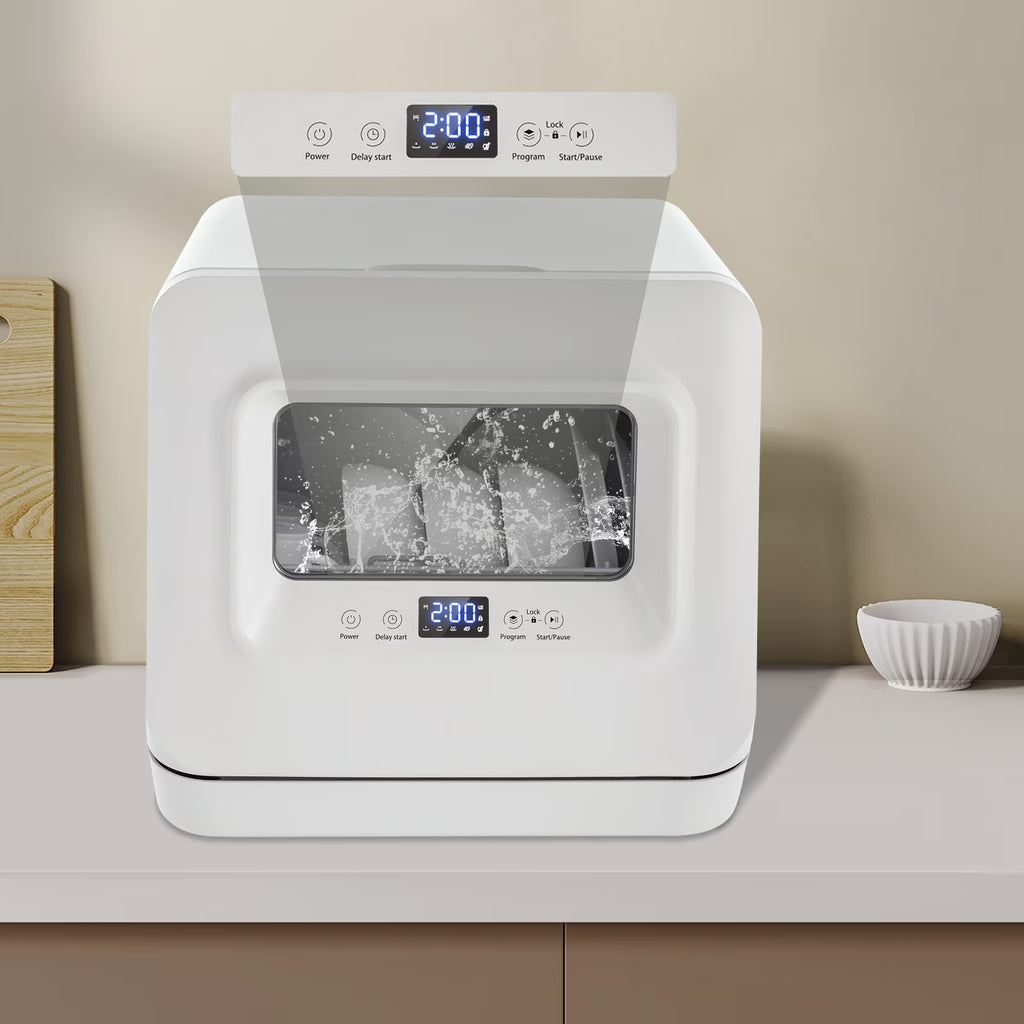Countertop Dishwasher 3-in-1 Function Portable Dishwasher with 785w Power and 5.8-145psi Water Pressure Dishwasher with He Child Lock Design for Apartments Snack Bars Dorms17.32*16.25*16.69in