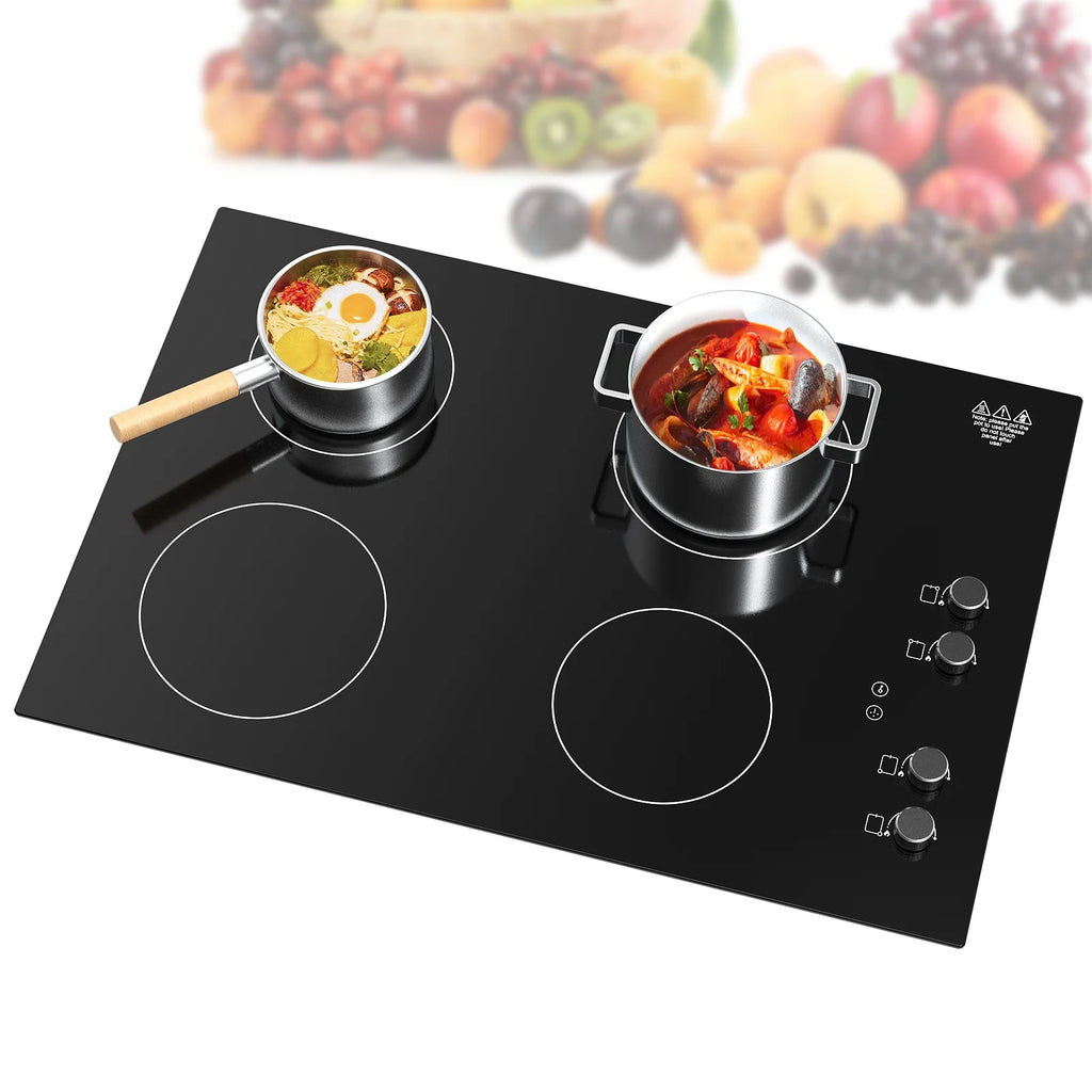VBGK Induction Cooktop 30 inch 5 Burner Electric Hot Plate for Cooking Electric Induction Cooktop 240v, 99 Minutes Timer and Auto Shutdown Induction Burner,Child Lock