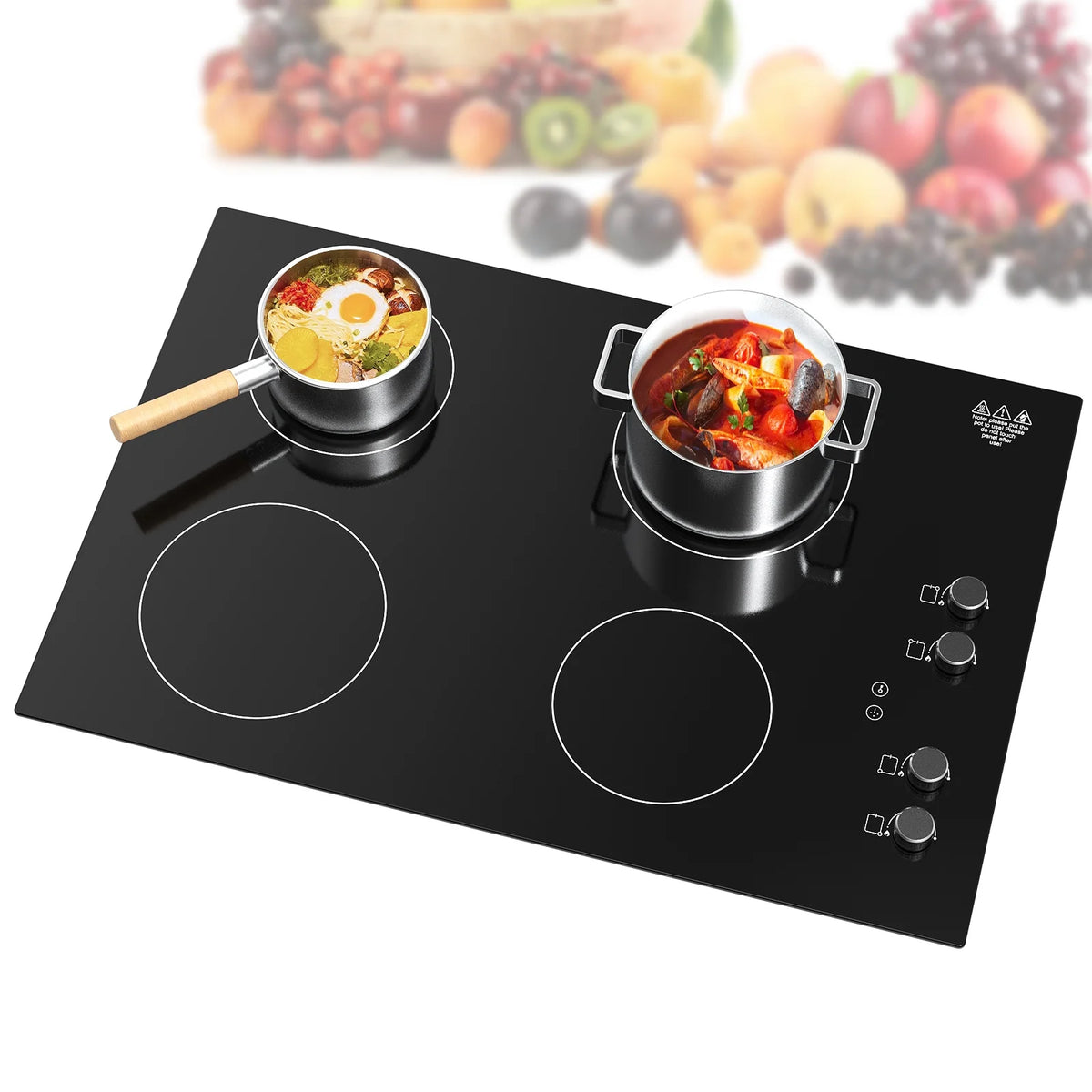 VBGK Induction Cooktop 30 inch 5 Burner Electric Hot Plate for Cooking Electric Induction Cooktop 240v, 99 Minutes Timer and Auto Shutdown Induction Burner,Child Lock