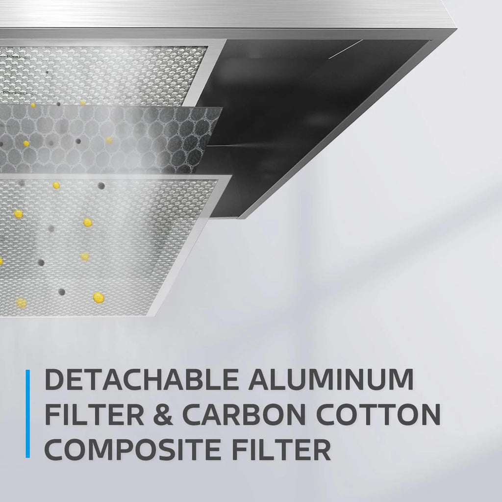 Midea 30-inch Under Cabinet Range Hood, 200 CFM, Ductless, Stainless Steel, MVU30W2AST, New